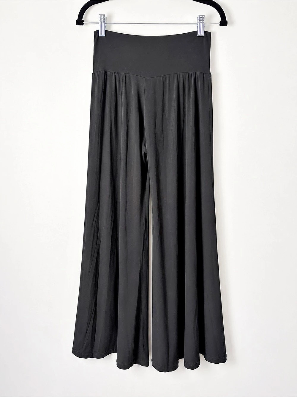 Julian Chang Black Wide Leg Palazzo Pants XS Made in USA